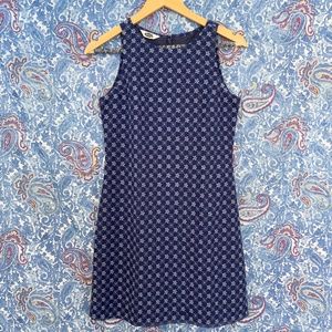 90s Vintage Embroidered Chiffon Sleeveless Mini Dress